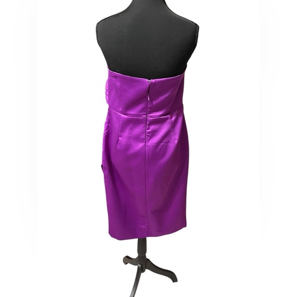 Fate Strapless Purple Ruched Dress Size Large - Picture 10 of 10